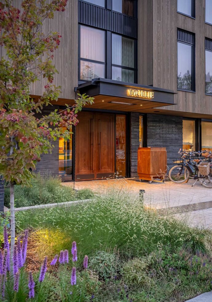 The front door at MOLLIE Aspen