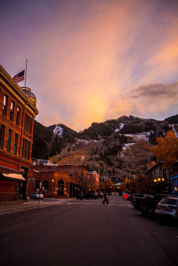 Downtown Aspen in late fall