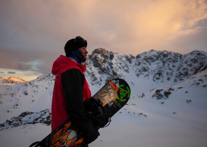 Snowboarder in Aspen