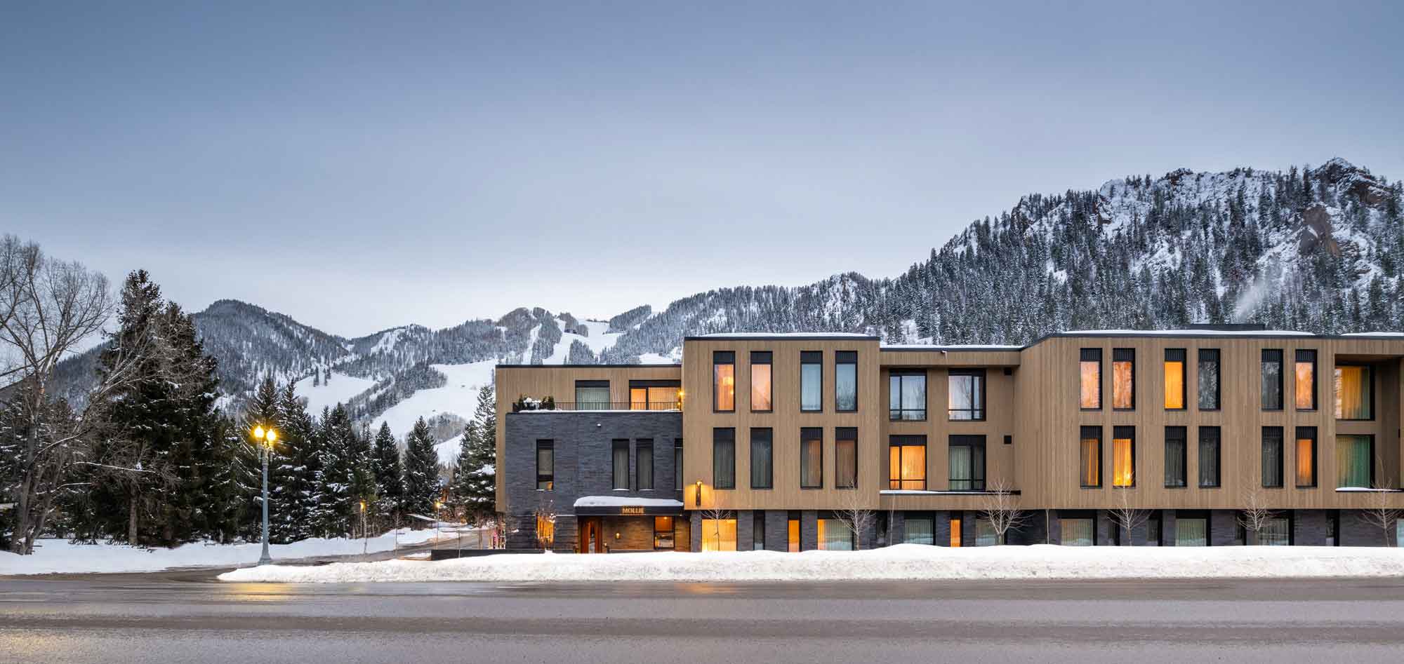 Winter view of MOLLIE Aspen