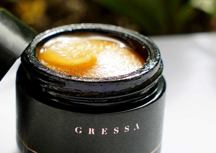 Gressa Apothecary renewing polish jar