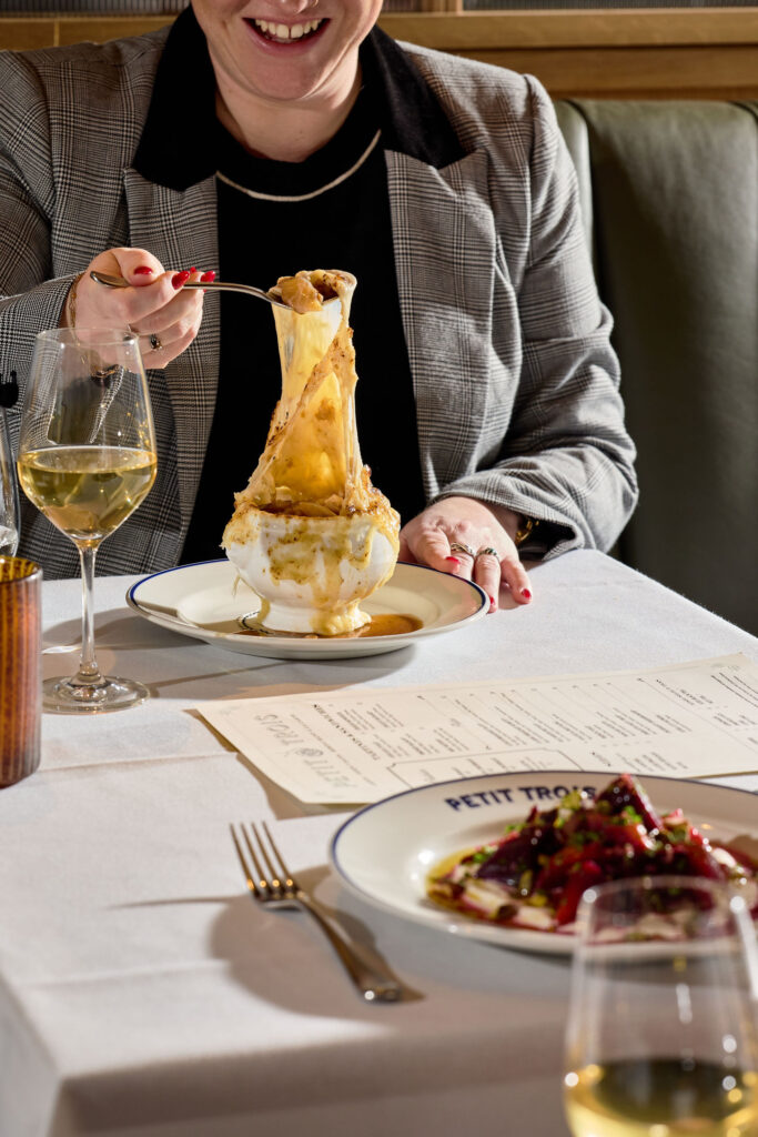 French Onion Soup at Petit Trois Aspen