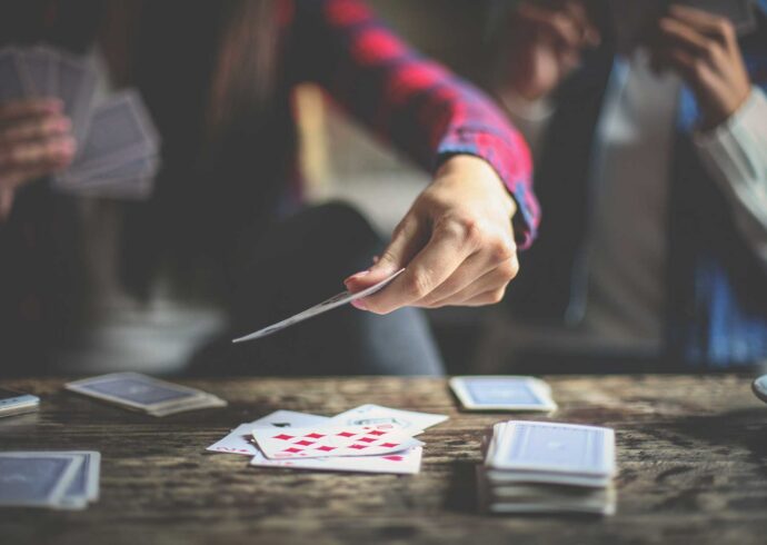 Analog lounge card games at MOLLIE