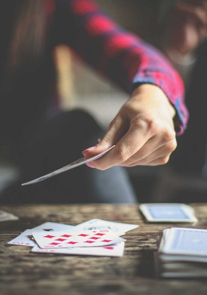 Analog lounge card games at MOLLIE