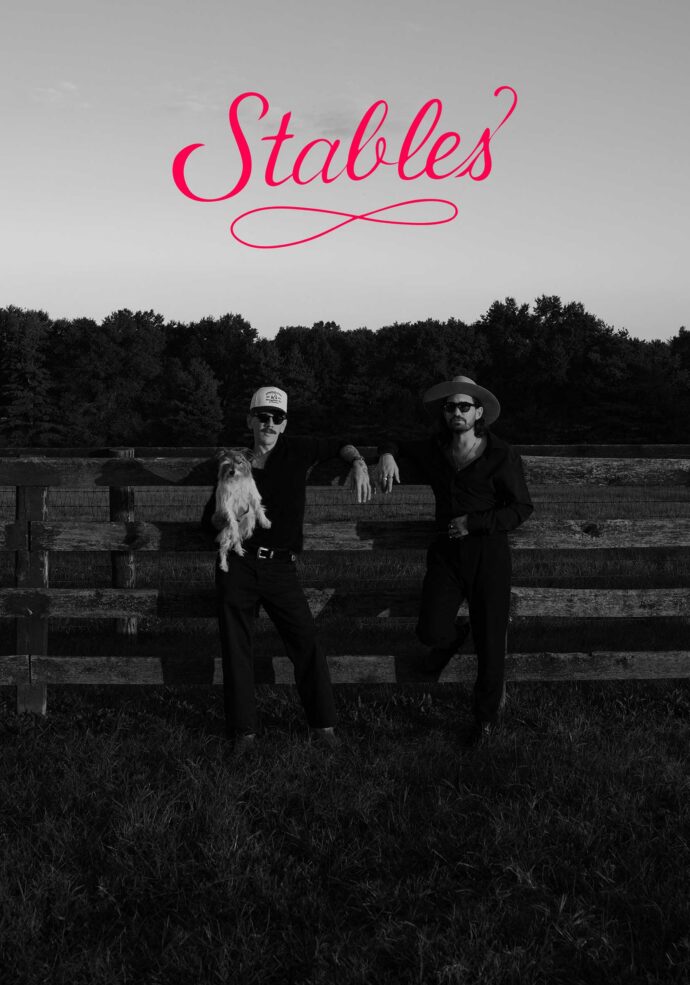 DJ duo Stables headshot with logo