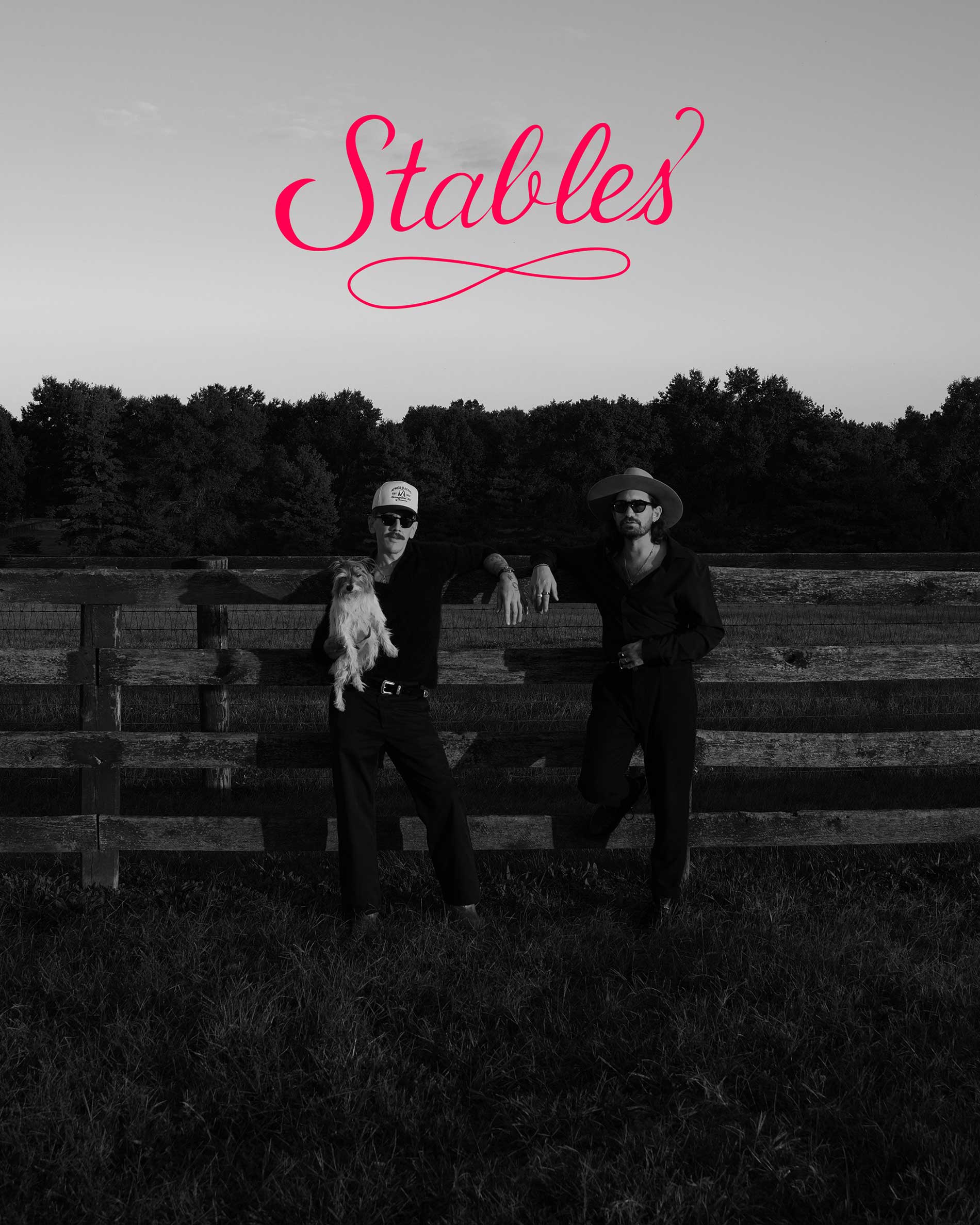DJ duo Stables headshot with logo