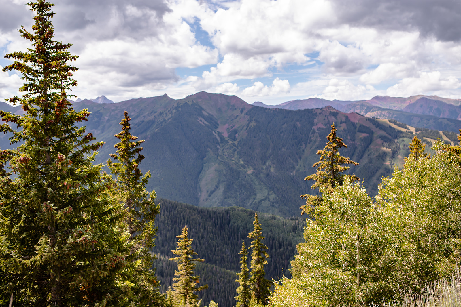 View from the Sundeck at the top of Ajax Mountain