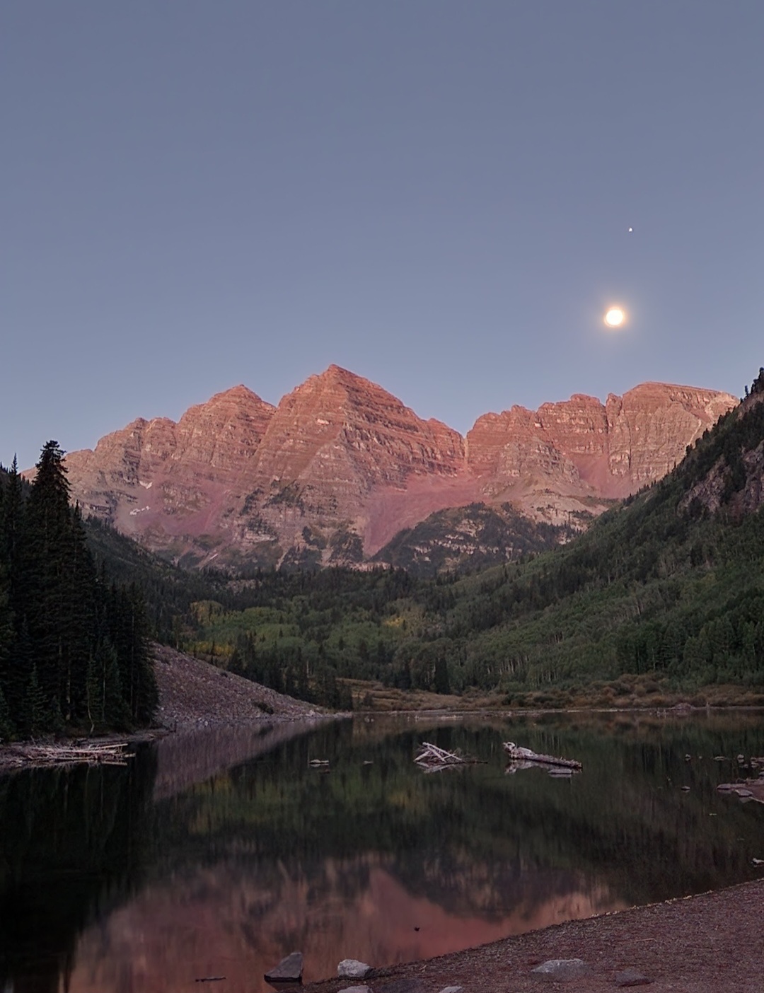 Maroon Bells at Sunset