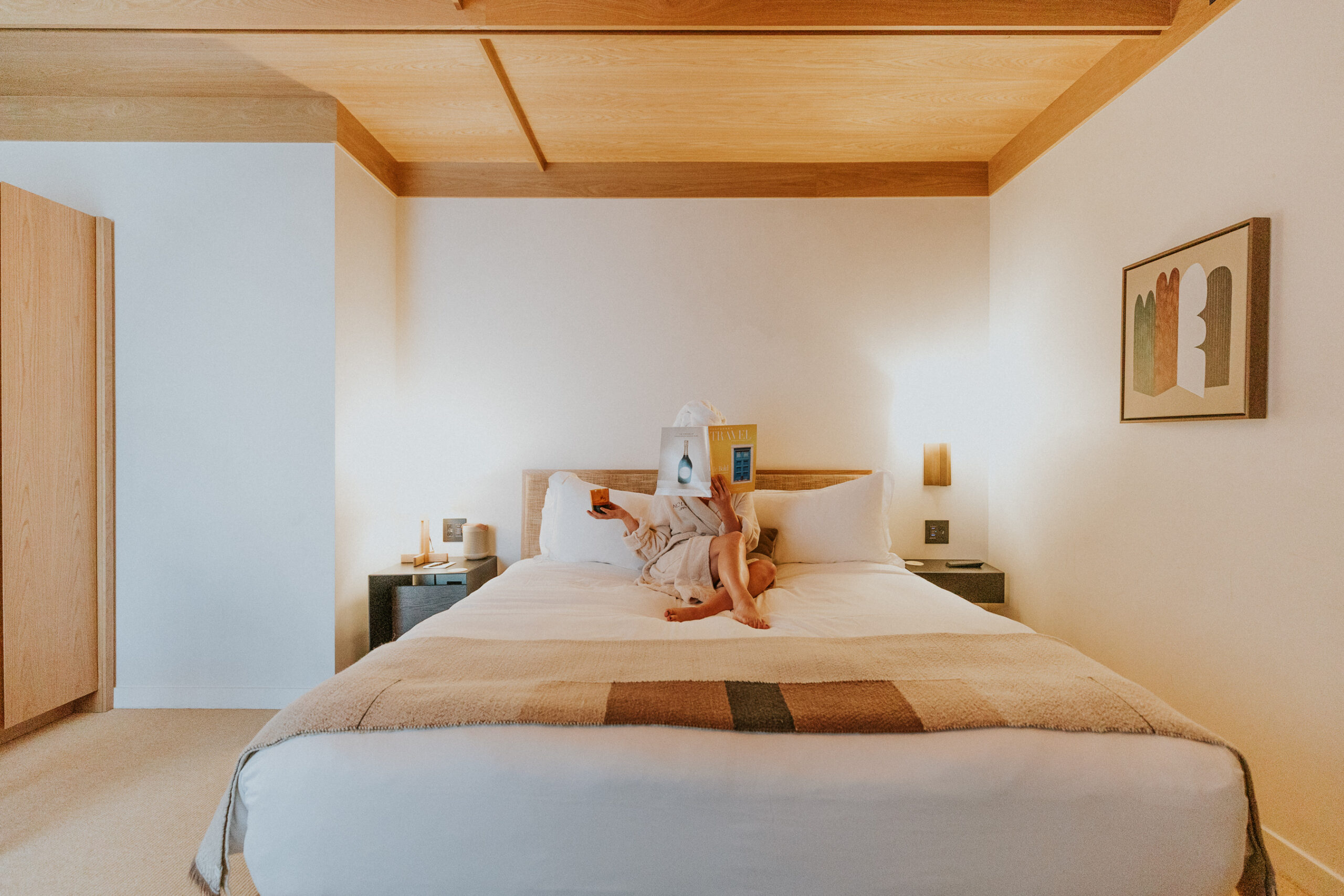 Guest staying in hotel room at MOLLIE Aspen