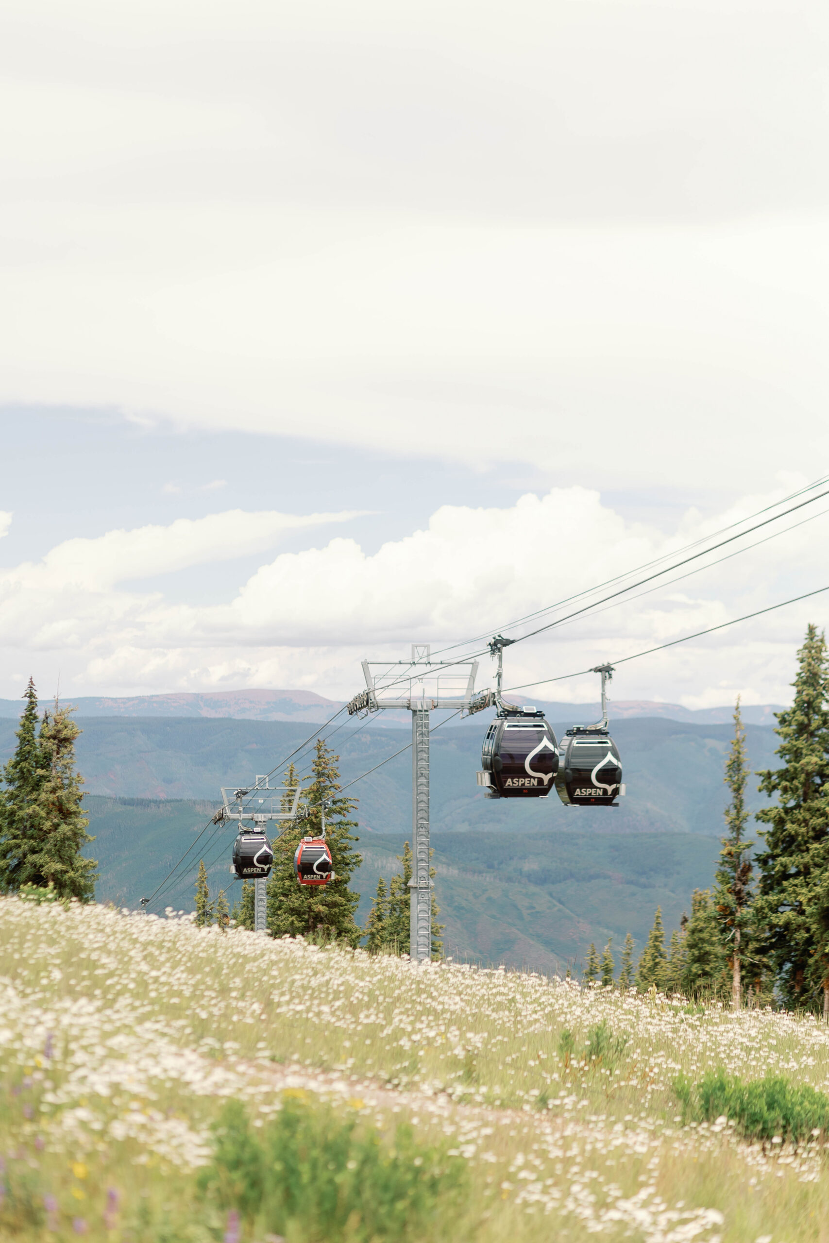 Gondolas on Aspen Mountain