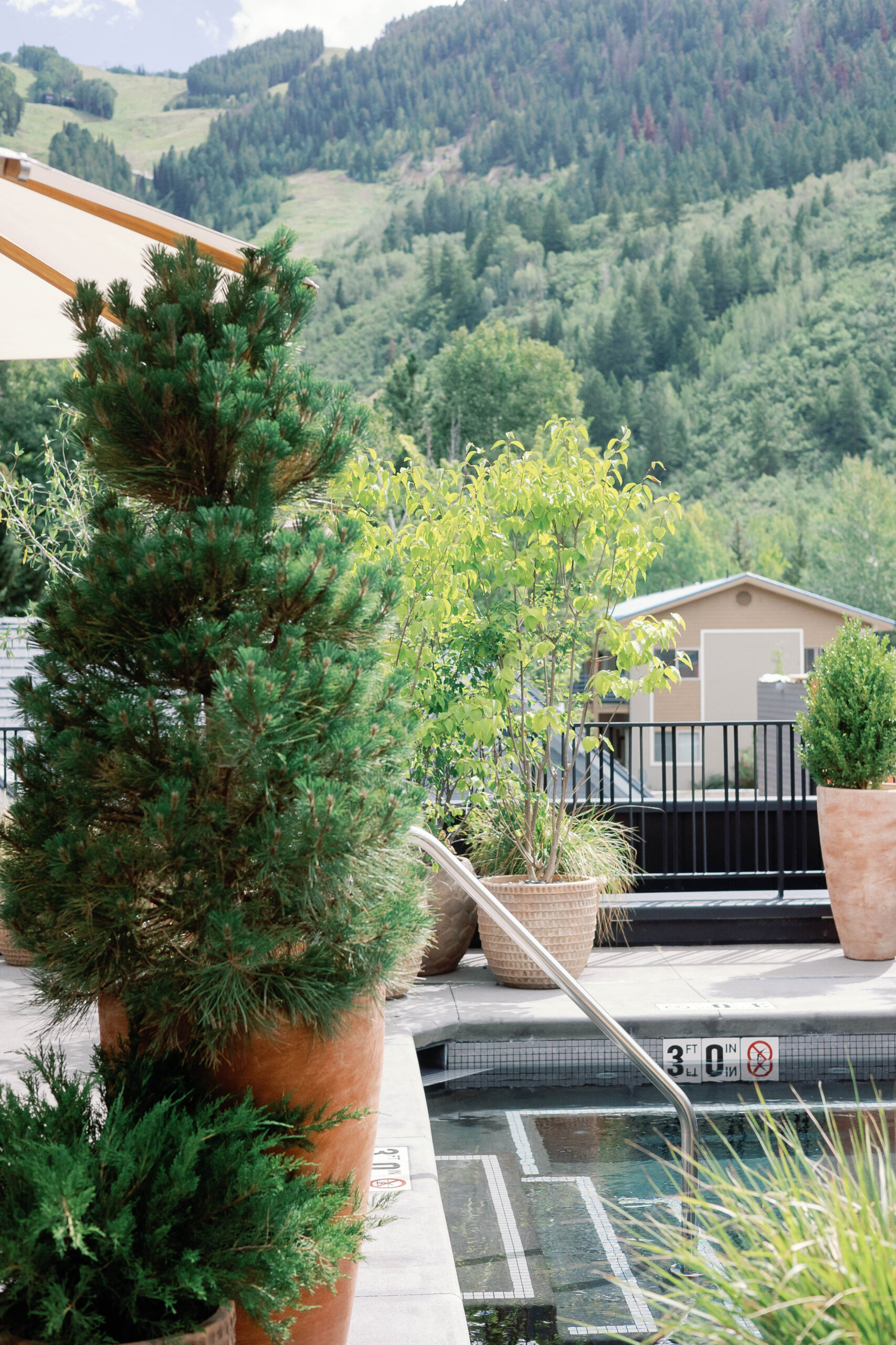 View from the Roof Terrace at MOLLIE Aspen