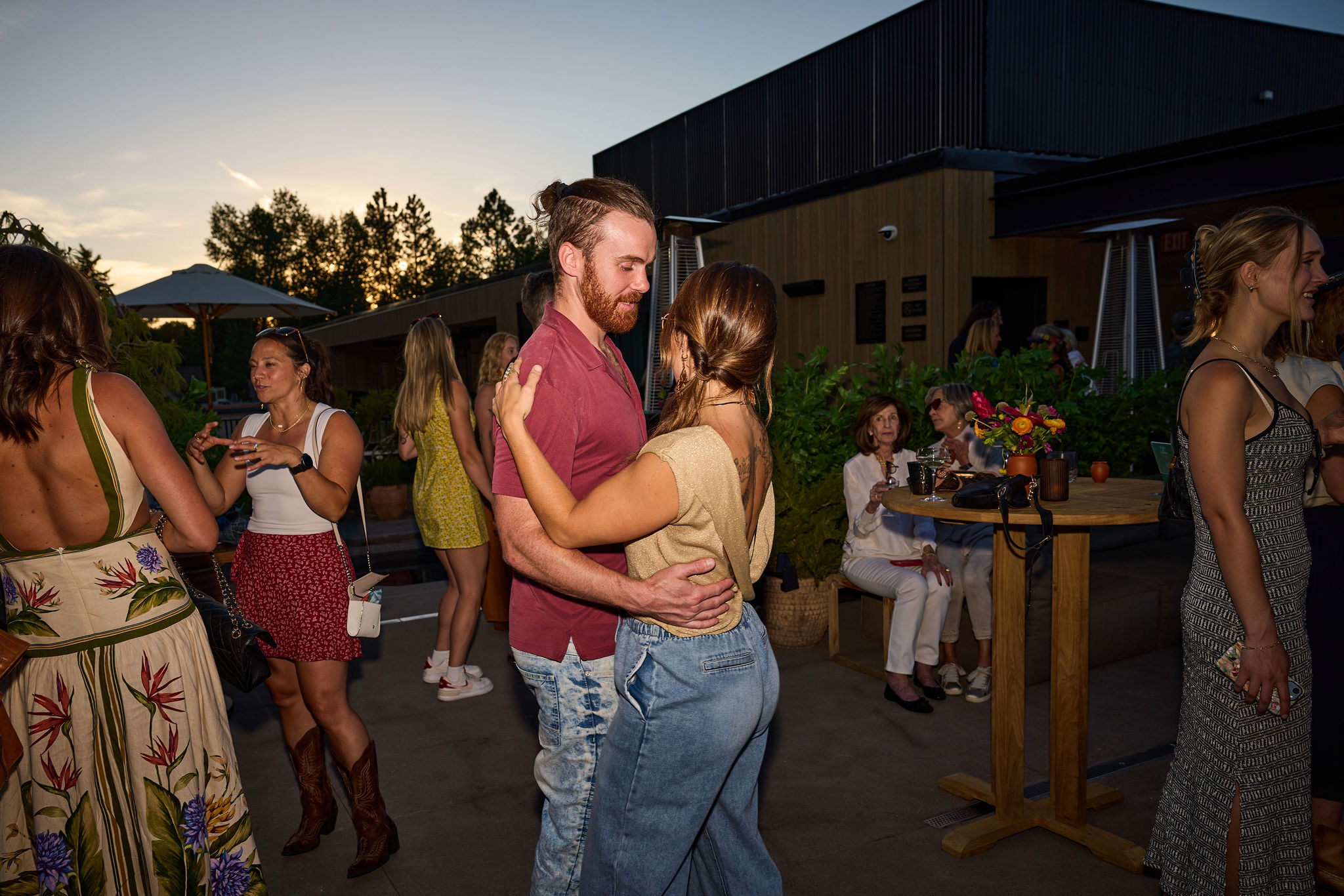 Guests dancing at Petit Familia
