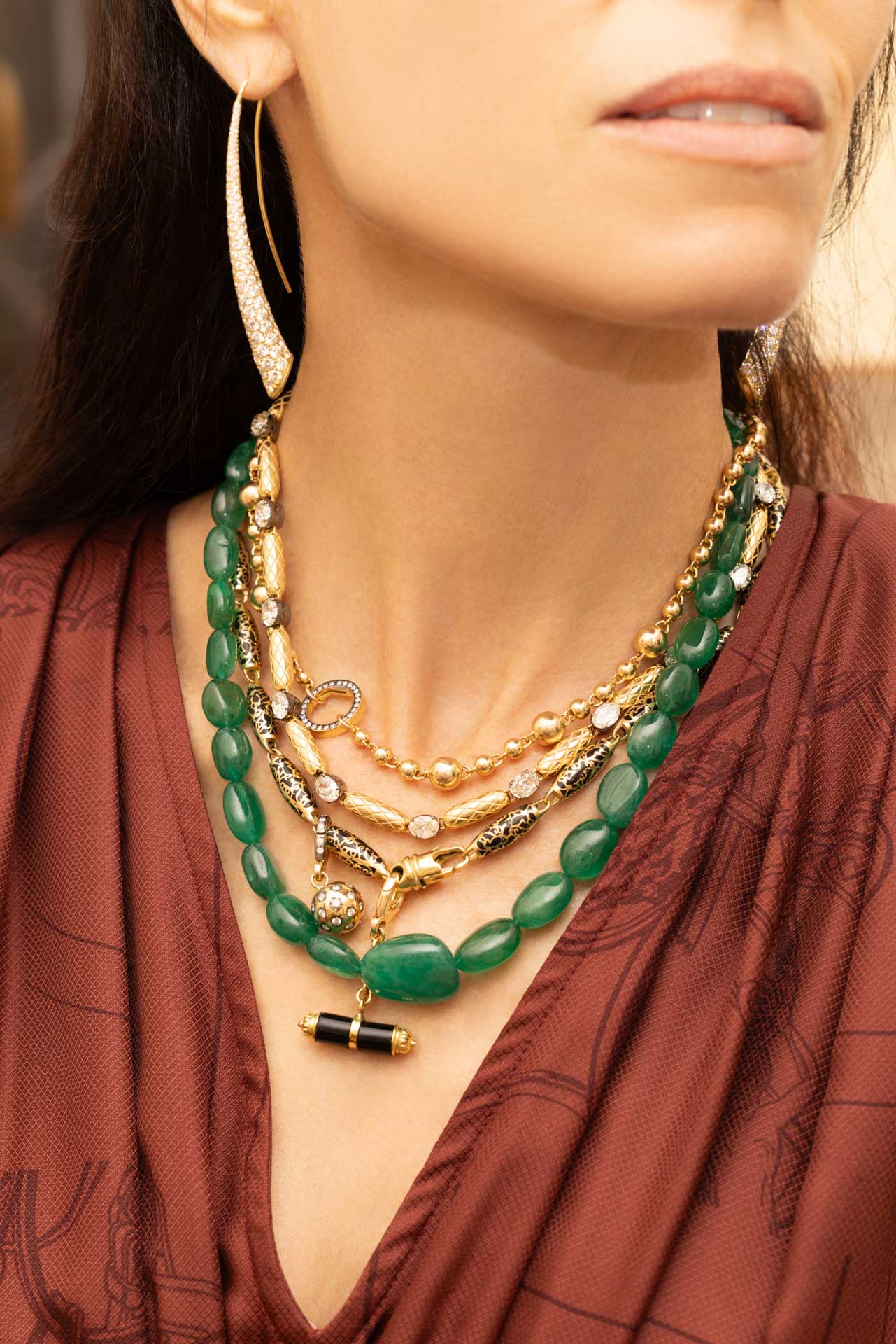 Jewelry pieces in the Jenna Blake trunk show at MOLLIE