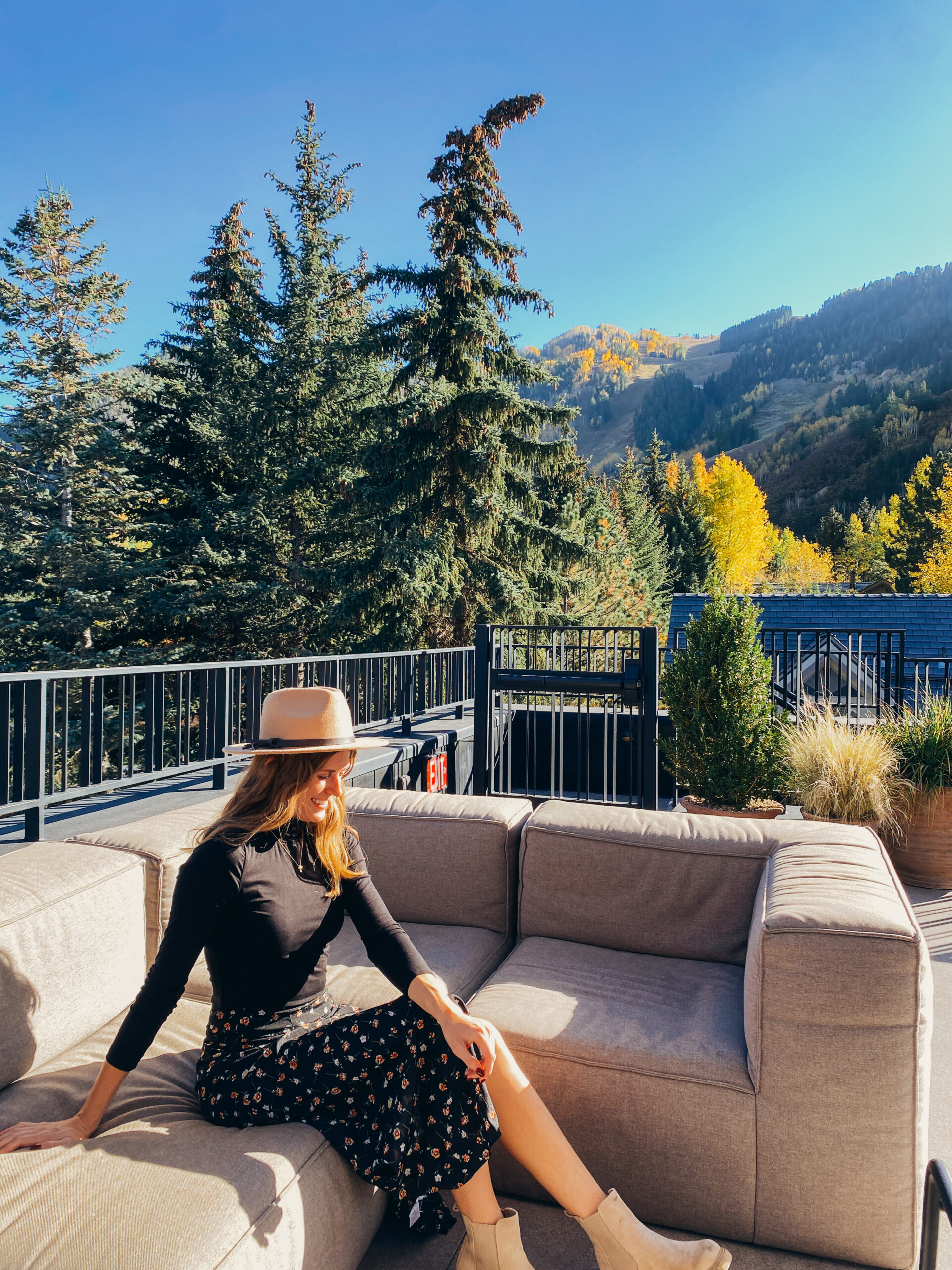 Guest on the Roof Terrace at MOLLIE during Fall
