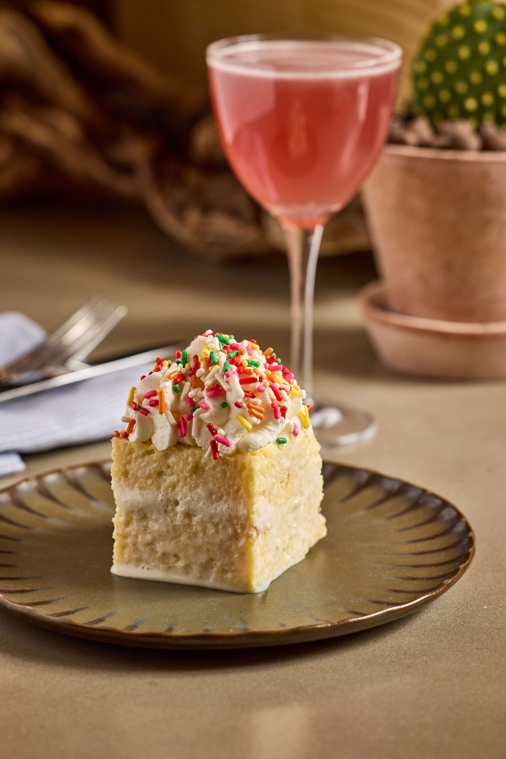 Tres Leches Cake at Petit Familia at MOLLIE Aspen