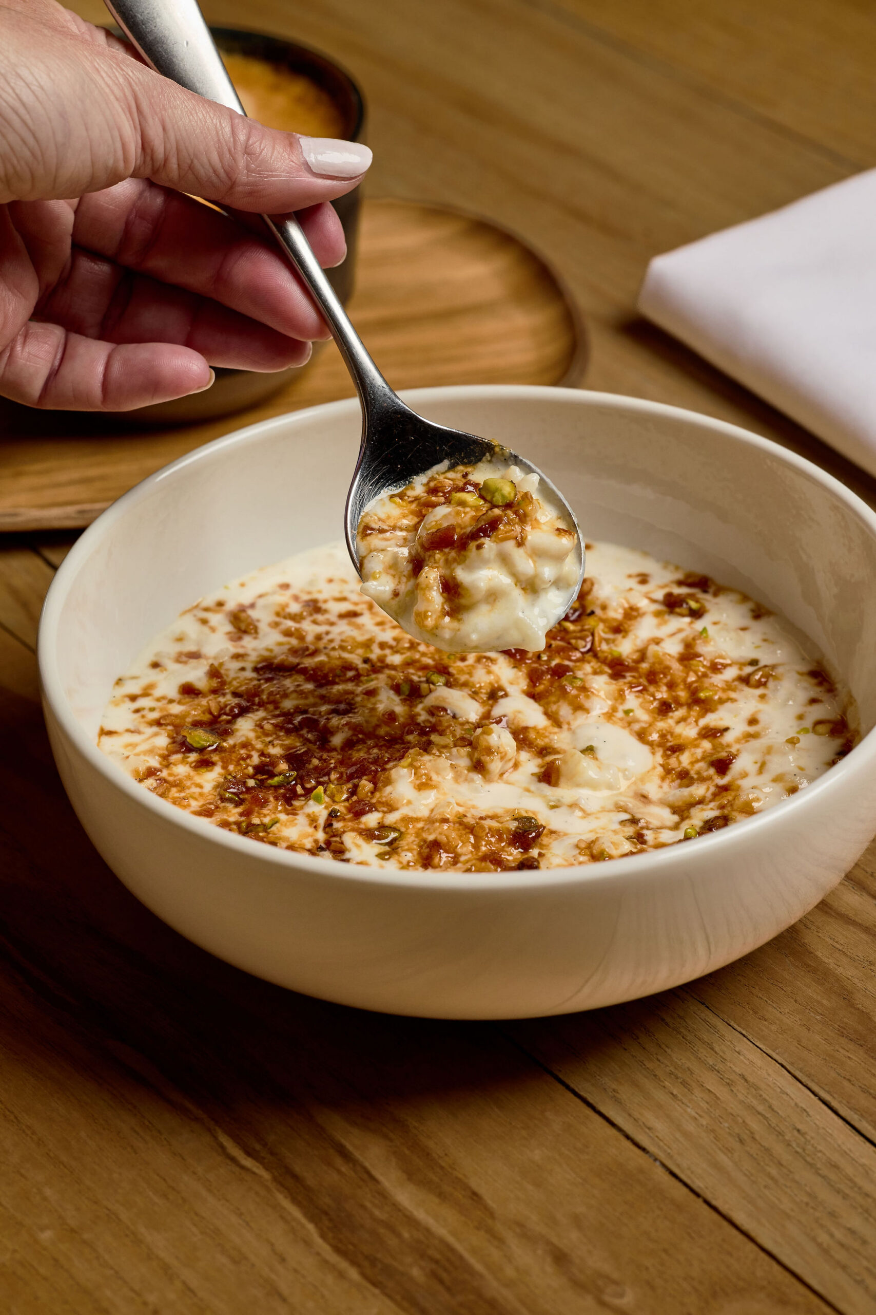 Rice Pudding at Petit Trois at MOLLIE Aspen